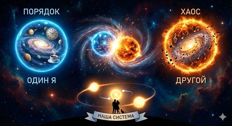 Одномирие vs. Двухзвёздная система